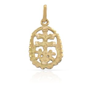 Colgante de Cruz de Caravaca en Oro de 18 K