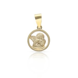 Colgante con el Ángel de la Guarda, Oro de 18 K